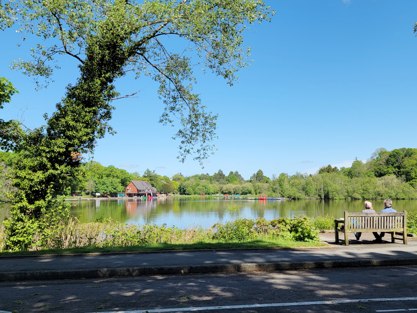 By the lake, Llandrindod Wells, Radnorshire