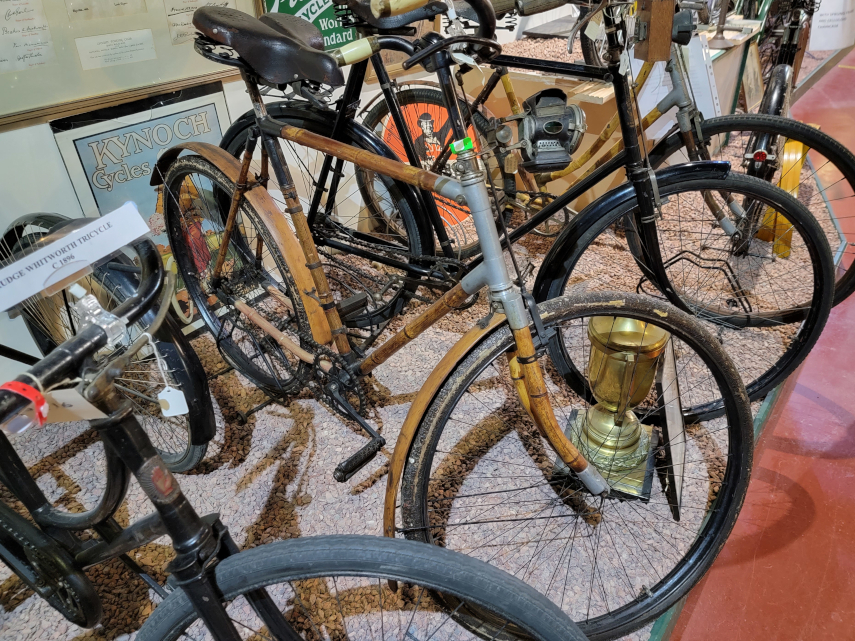 A Bamboo bicycle, Cycle Museum, Llandrindod Wells, Radnorshire
