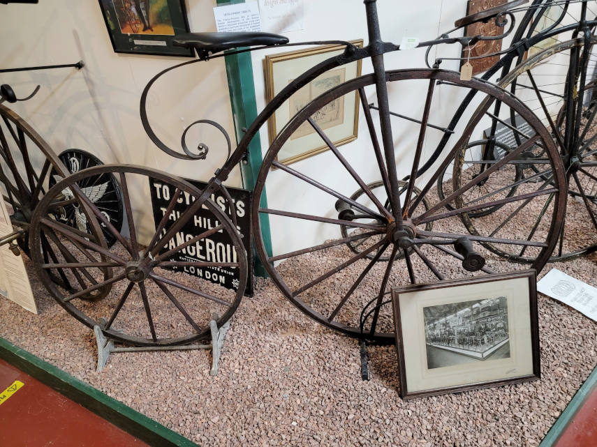 The original 'BoneShaker' cycle, Cycle Museum, Llandrindod Wells, Radnorshire