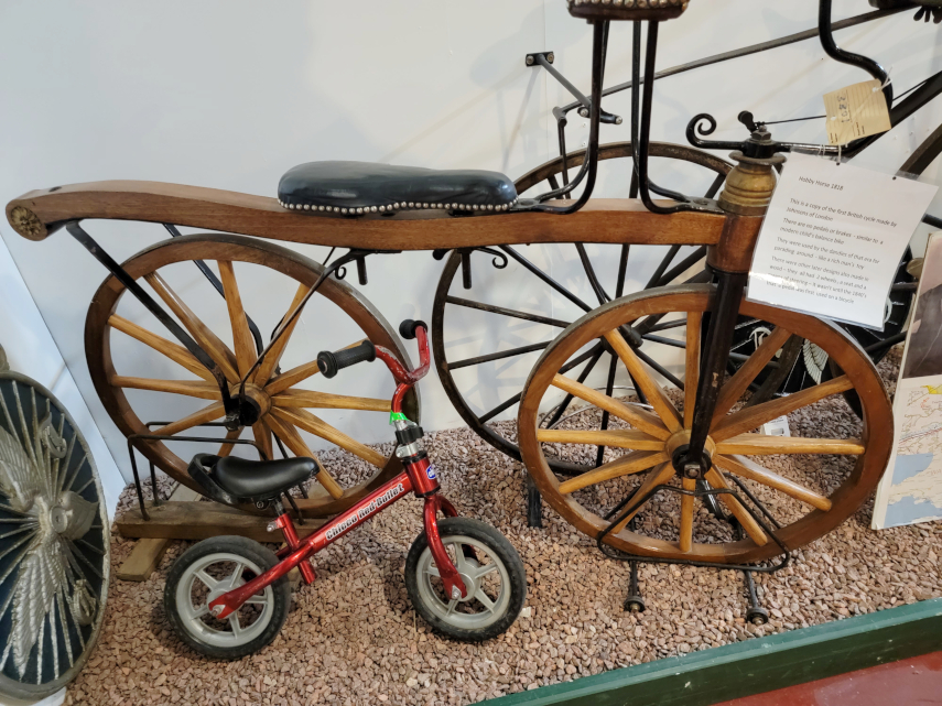 The original 'Hobby Horse' cycle, Cycle Museum, Llandrindod Wells, Radnorshire