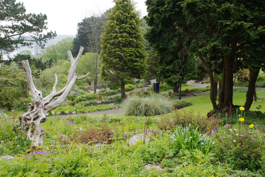 A view of the Gardens, Happy Valley, Llandudno, Caernarfonshire, Wales, Great Britain