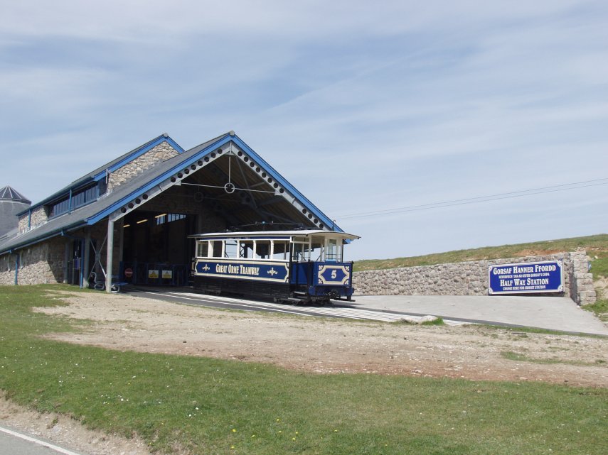 Half Way station, Great Orme, Llandudno, Caernarfonshire, Wales, Great Britain