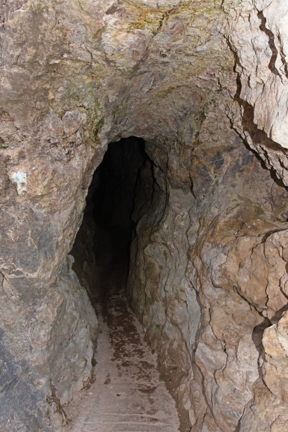 The Mine Entrance Tunnel, Great Orme Mines, Llandudno, Caernarfonshire, Wales, Great Britain