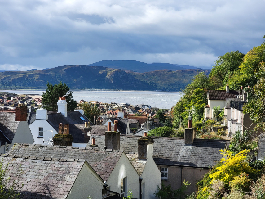 The view on the way up to Haulfre Gardens, Llandudno, Caernarfonshire, Wales, Great Britain