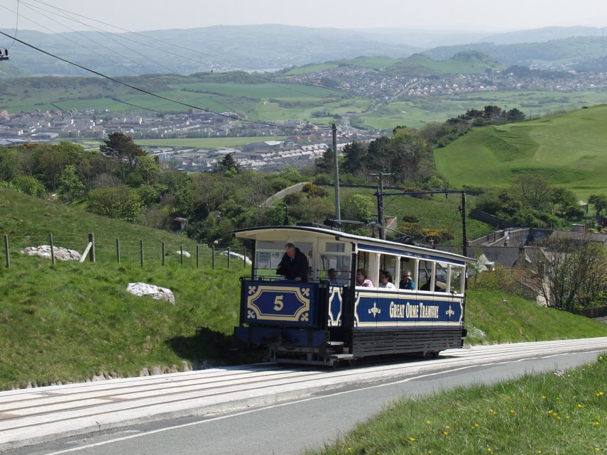 Nearing Half Way Station, Great Orme, Llandudno, Caernarfonshire, Wales, Great Britain