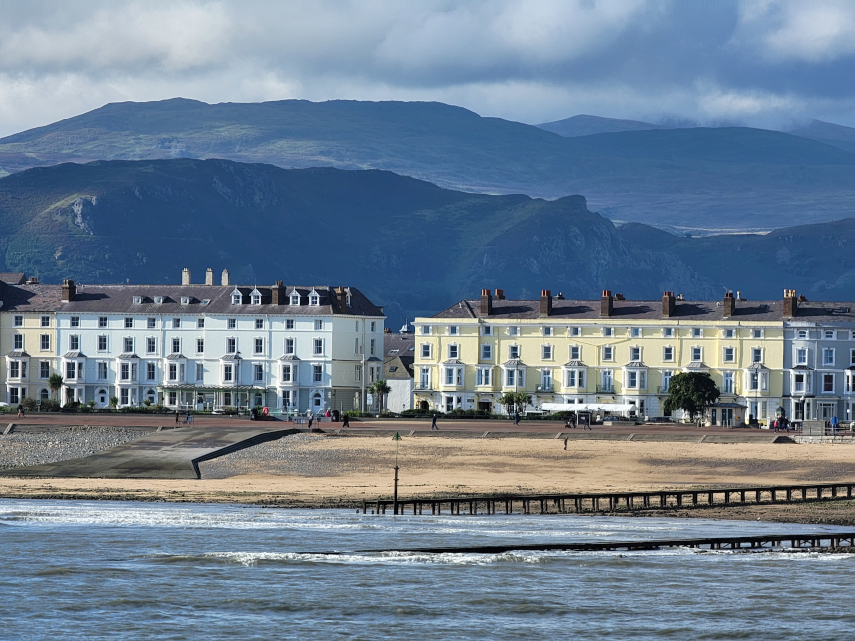The Sea Front from the Pier, Llandudno, Caernarfonshire, Wales, Great Britain