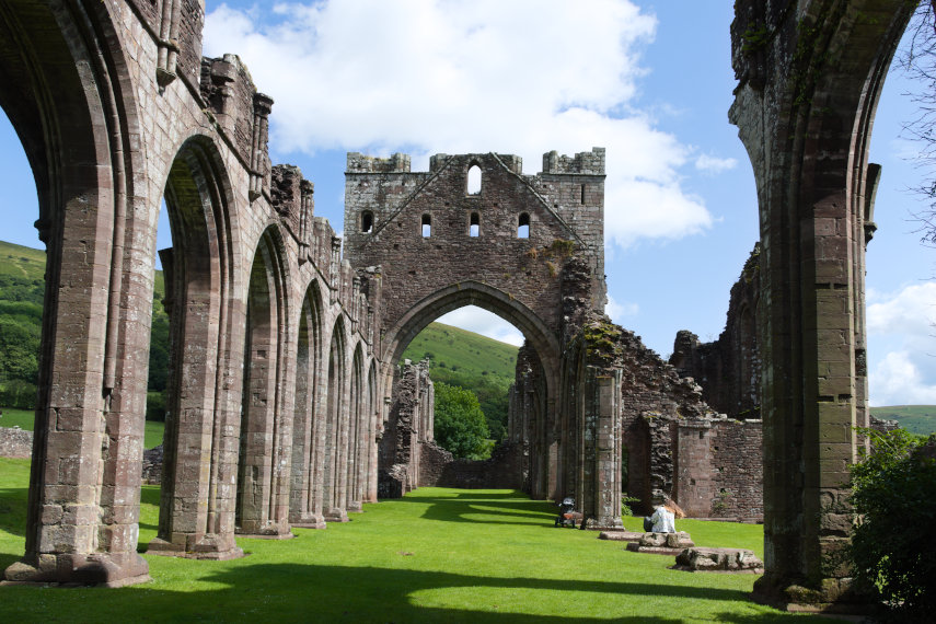 Cadw - Scene showing Llanthony Priory
