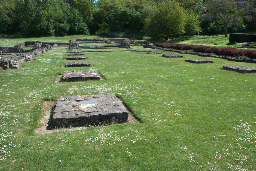 Column Bases, Abbey Ruins, Abbey Wood, London