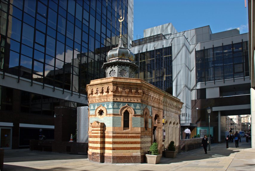 The Victorian Turkish Bath House, Bishopsgate, London, England, Great Britain