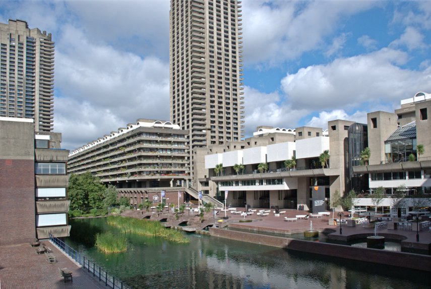 The Barbican Arts Centre and Terrace, London, England, Great Britain