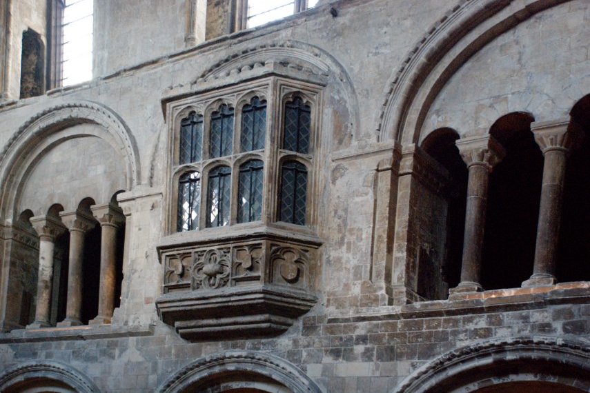 The Oriel Window, Church of St. Bartholomew the Great, Barbican, London, England, Great Britain