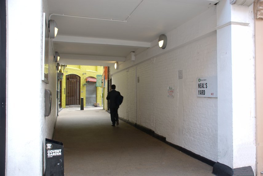 Entrance to Neal's Yard, Covent Garden, London, England, Great Britain