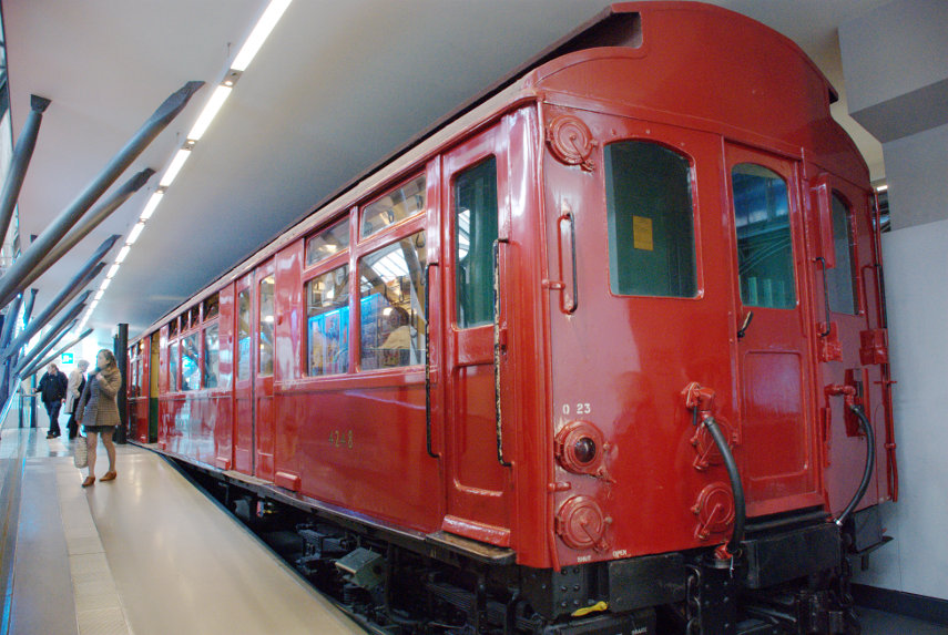 A 1923 Underground Train, London Transport Museum, Covent Garden, London, England, Great Britain