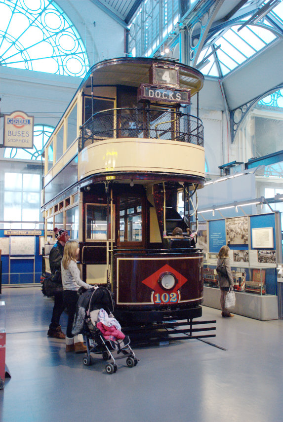 A London Tram, London Transport Museum, Covent Garden, London, England, Great Britain
