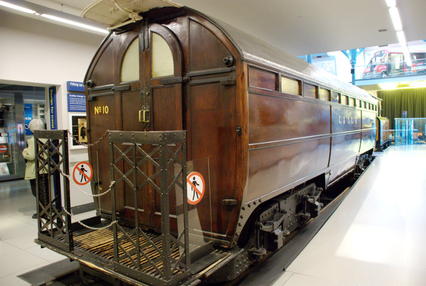 The City & South London Railway Locomotive, London Transport Museum, Covent Garden, London, England, Great Britain