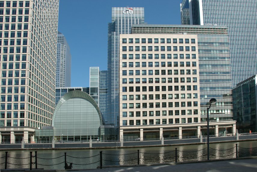 Buildings, Heron Quays, Docklands, London, England, Great Britain