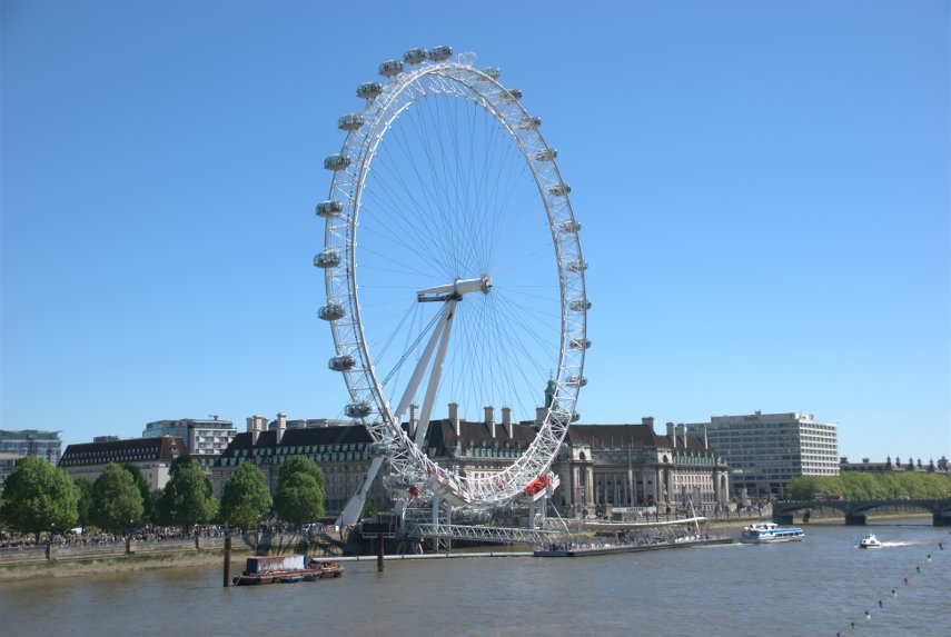 The London Eye, Westminster, London, England, Great Britain