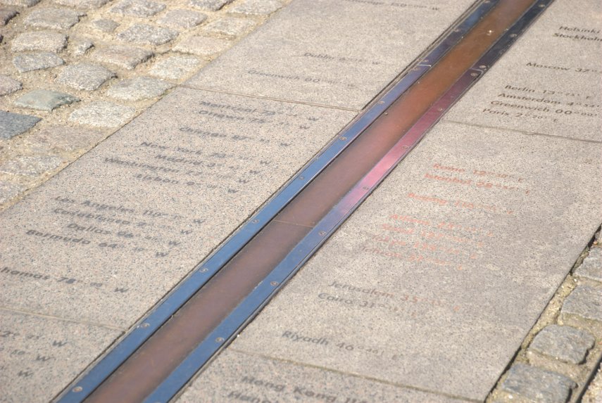 The Prime Meridian, Greenwich, London, England, Great Britain
