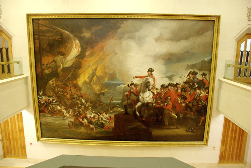 One of the gallery's largest paintings, Guildhall Art Gallery, London, England, Great Britain