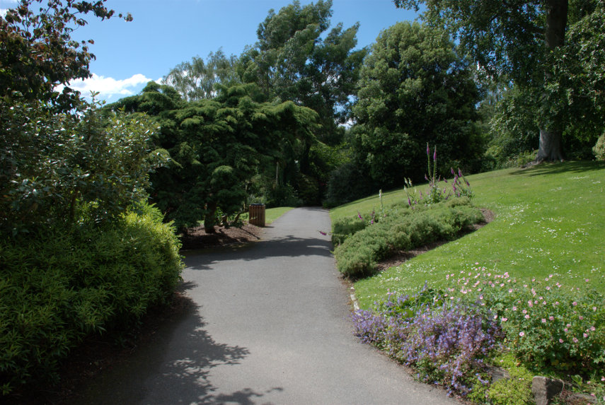 A Path, Hill Garden, Hampstead Heath, London, England, Great Britain