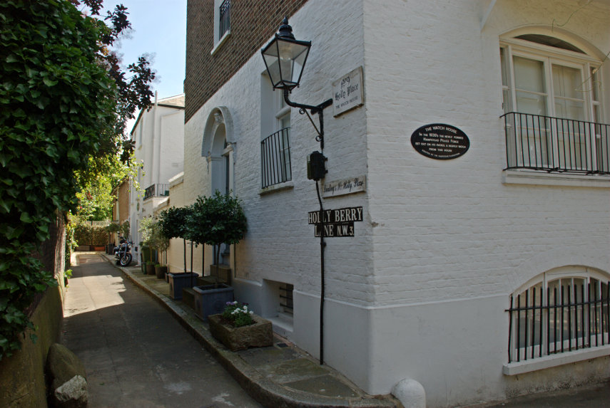 Holly Berry Lane, Hampstead, London, England, Great Britain