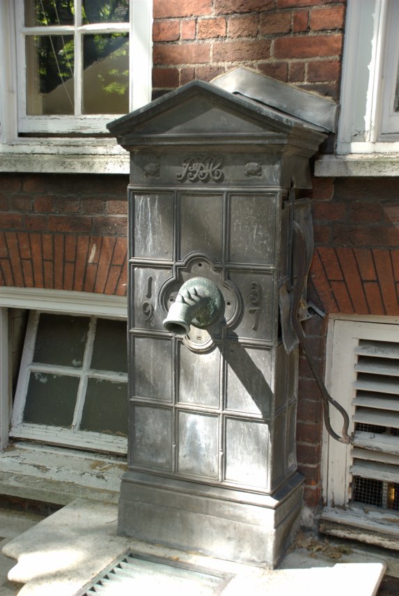 An Old Water Pump in the Courtyard, Staple Inn, Holborn, London, England, Great Britain