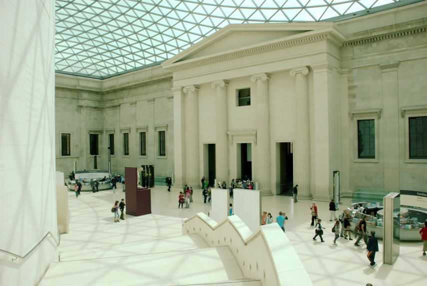 The Great Court, British Museum, Holborn, London, England, Great Britain