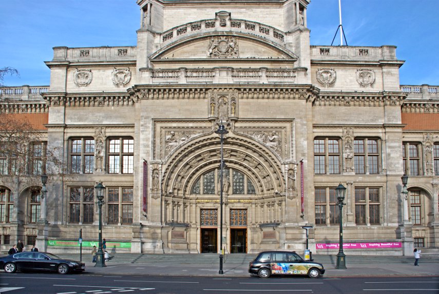 Main Frontage, Victoria & Albert Museum, South Kensington, London, England, Great Britain