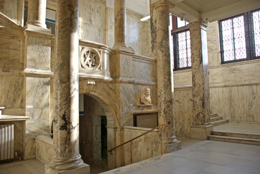 The Marble Staircase, Victoria & Albert Museum, South Kensington, London, England, Great Britain