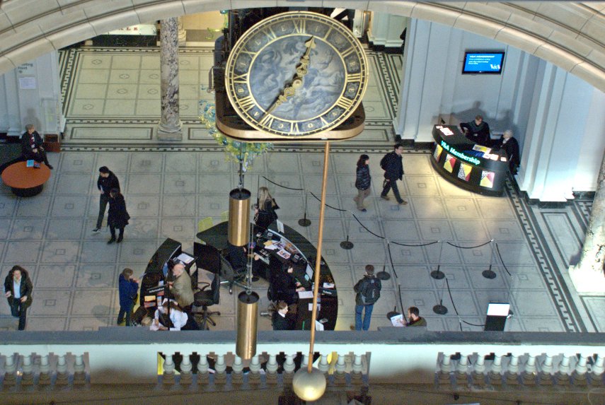 The Entrance Hall Clock, Victoria & Albert Museum, South Kensington, London, England, Great Britain