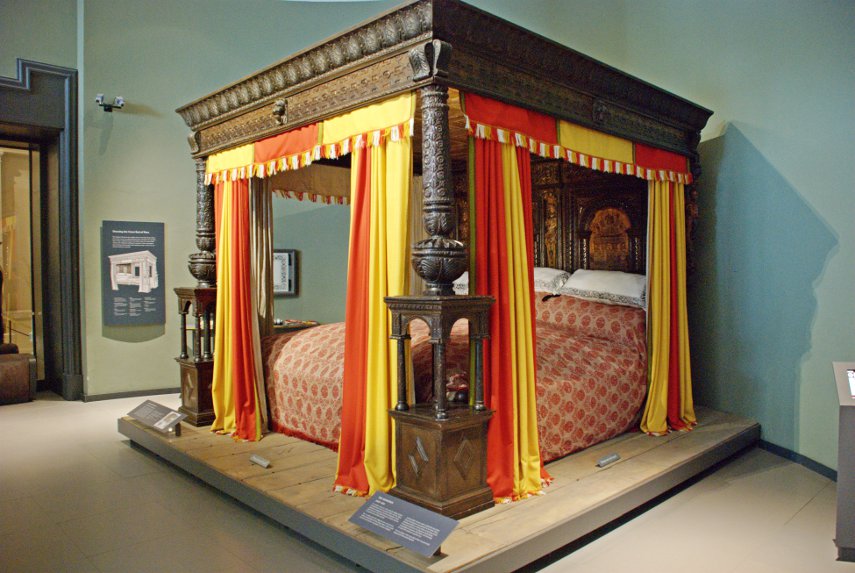 The Great Bed of Ware, Victoria & Albert Museum, South Kensington, London, England, Great Britain