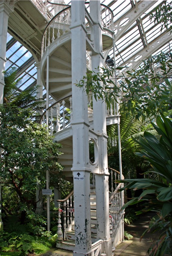 A Spiral Staircase, Temperate House, Kew Gardens, London, England, Great Britain