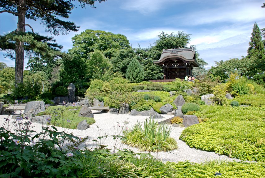 The Japanese Gateway Garden, Kew Gardens, London, England, Great Britain