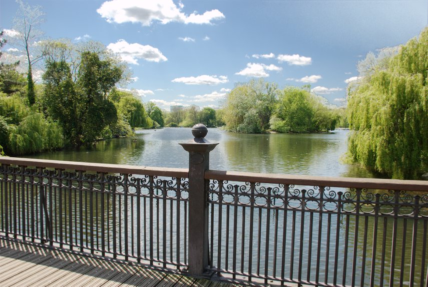 The Boating Lake, Regents Park, London, England, Great Britain