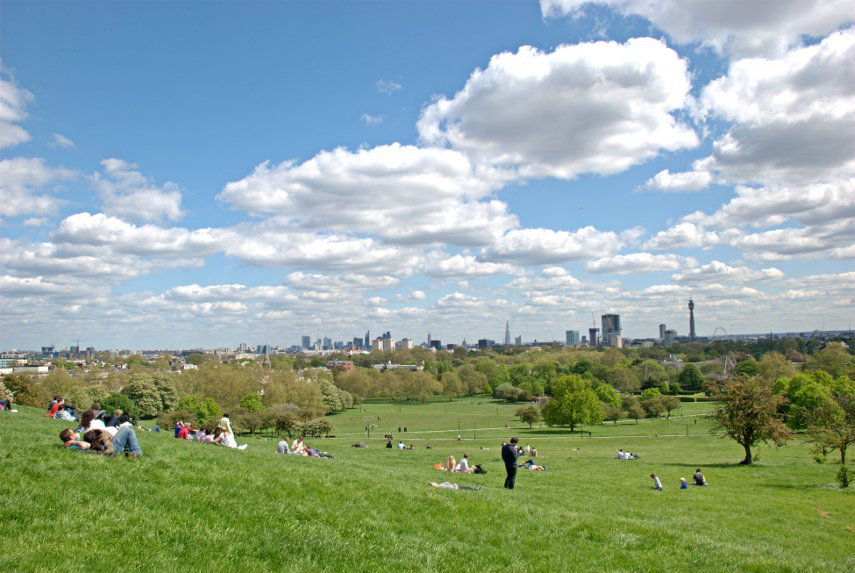 The view from Primrose Hill, London, England, Great Britain