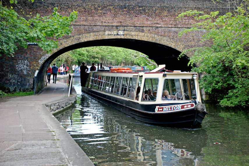 A Water Bus, Camden, London, England, Great Britain