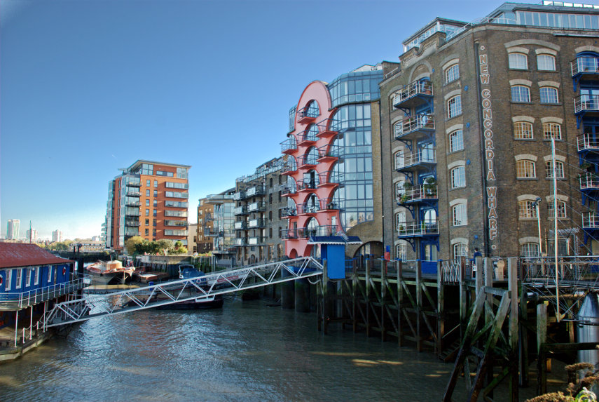 Some old wharves, Bermondsey, London, England, Great Britain
