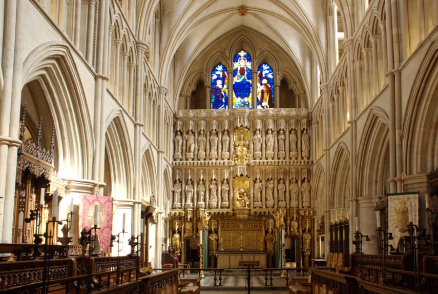 The Quire and Great Screen, Southwark Cathedral, Southwark, London, England, Great Britain
