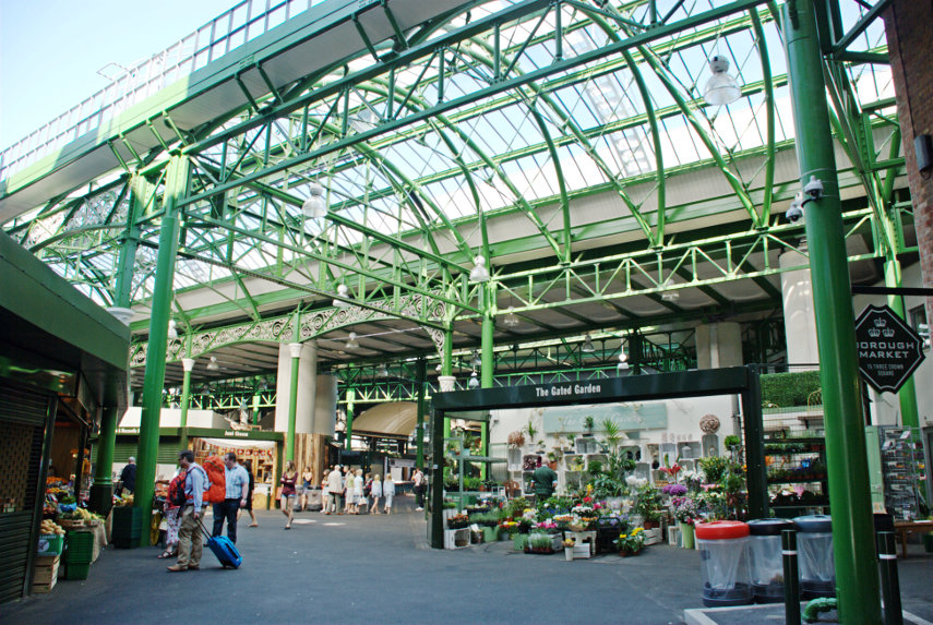 Borough Market interior, Southwark, London, England, Great Britain