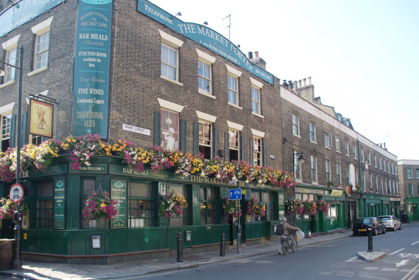 The Market Porter pub, Southwark, London, England, Great Britain