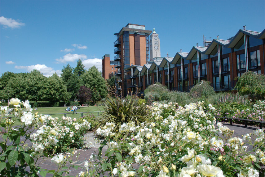 The Bernie Spain Gardens, Oxo Tower, Southwark, London, England, Great Britain