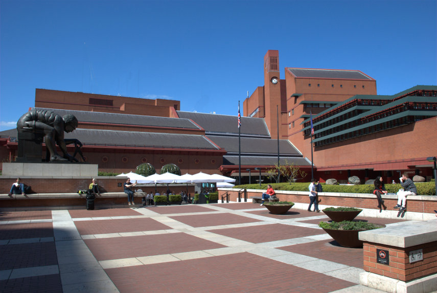 The British Library, St. Pancras, London, England, Great Britain