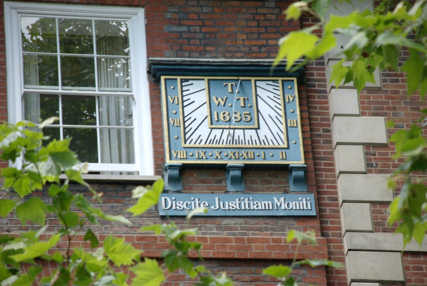 Sundial in Fountain Court, London, England, Great Britain