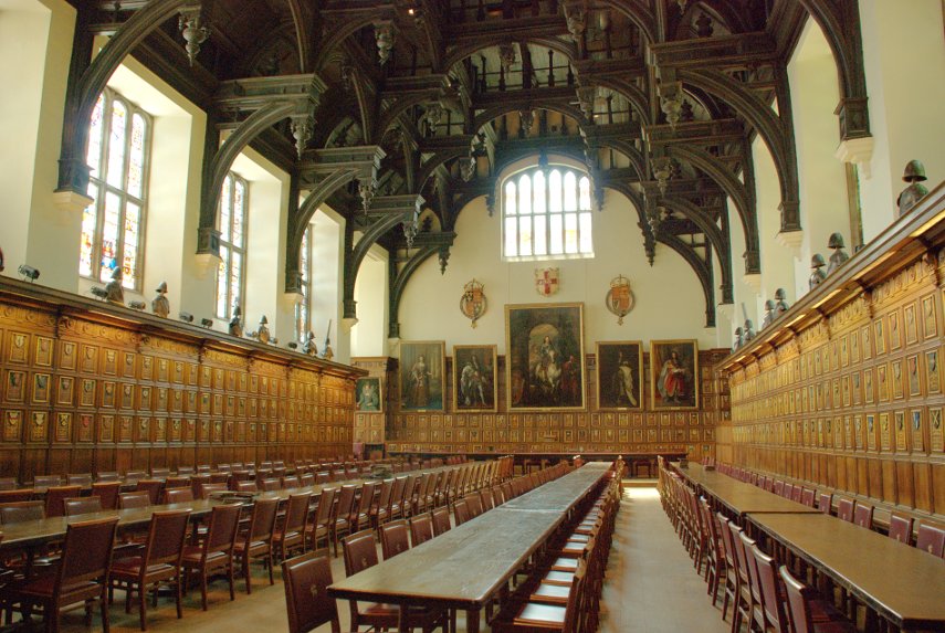 Middle Temple Hall interior, Temple, London, England, Great Britain