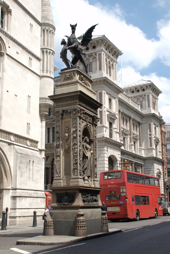 The Temple Bar Monument, Strand, London, England, Great Britain