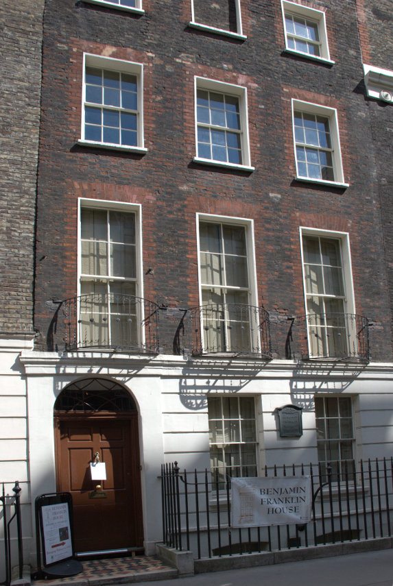 Benjamin Franklin's House, Craven Street, Strand, London, England, Great Britain