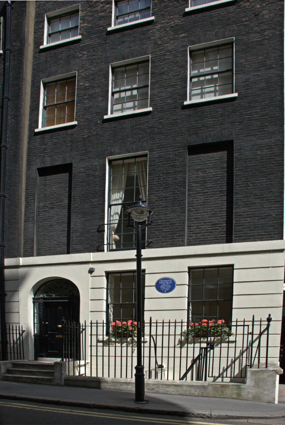 Herman Melville's House, Craven Street, Strand, London, England, Great Britain