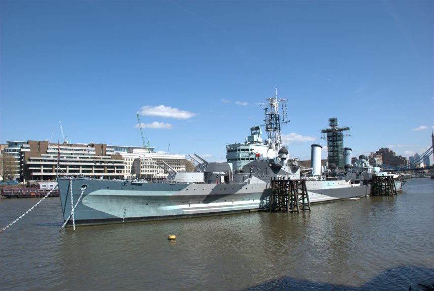 HMS Belfast, Southwark, London, England, Great Britain