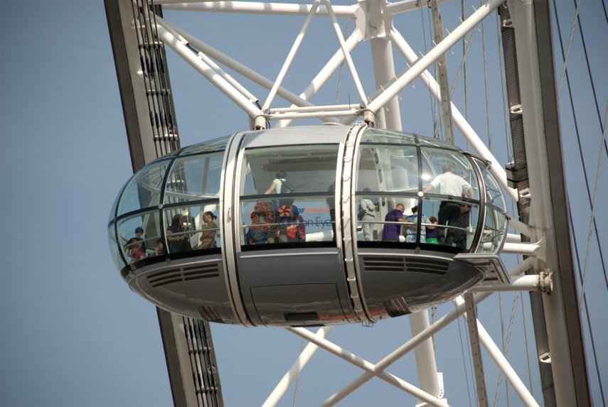 One of the pods, London Eye, Westminster, London, England, Great Britain