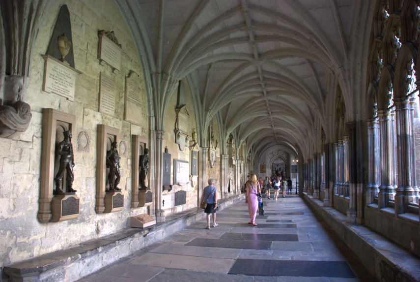 Cloisters, Westminster Abbey, London, England, Great Britain